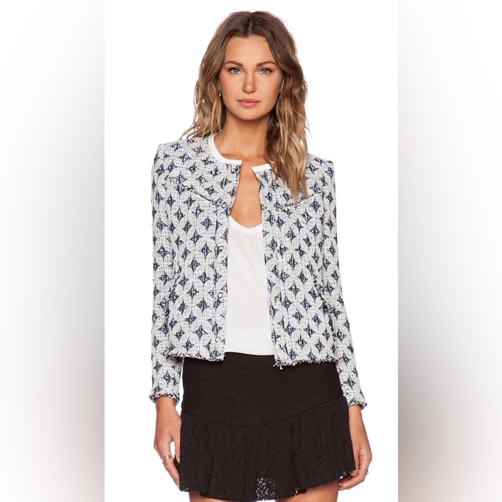 IRO Handi Blazer in White & Blue